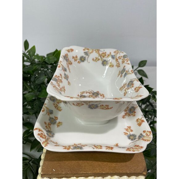 Vintage Haviland & Co Limoges Floral Porcelain Serving Dish Set - Picture 2 of 12